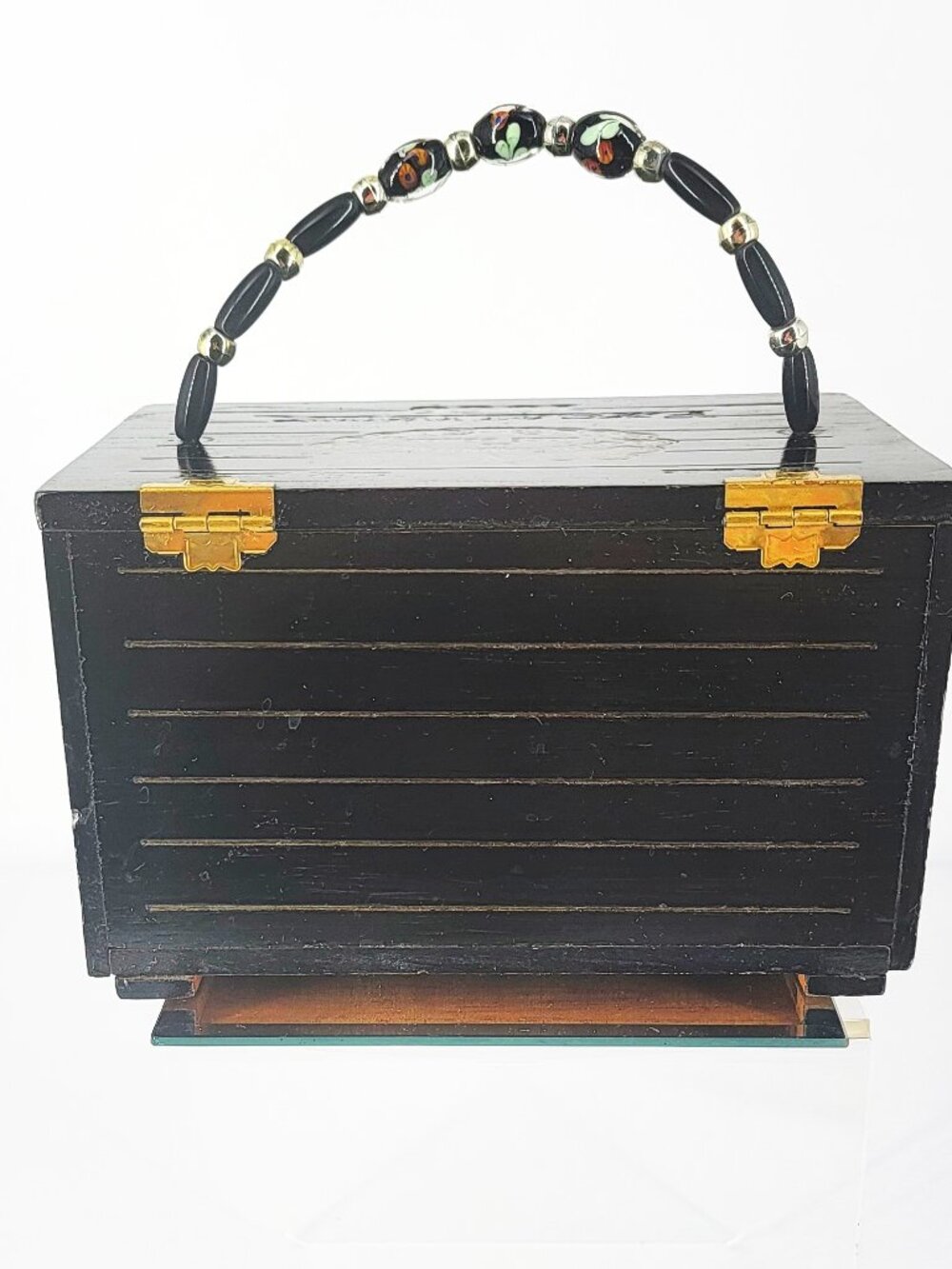 Hoyo deMonterrey de Jose Gener Excalibur 1066 Dark Knight Wood Cigar Box Purse - Picture 5 of 9